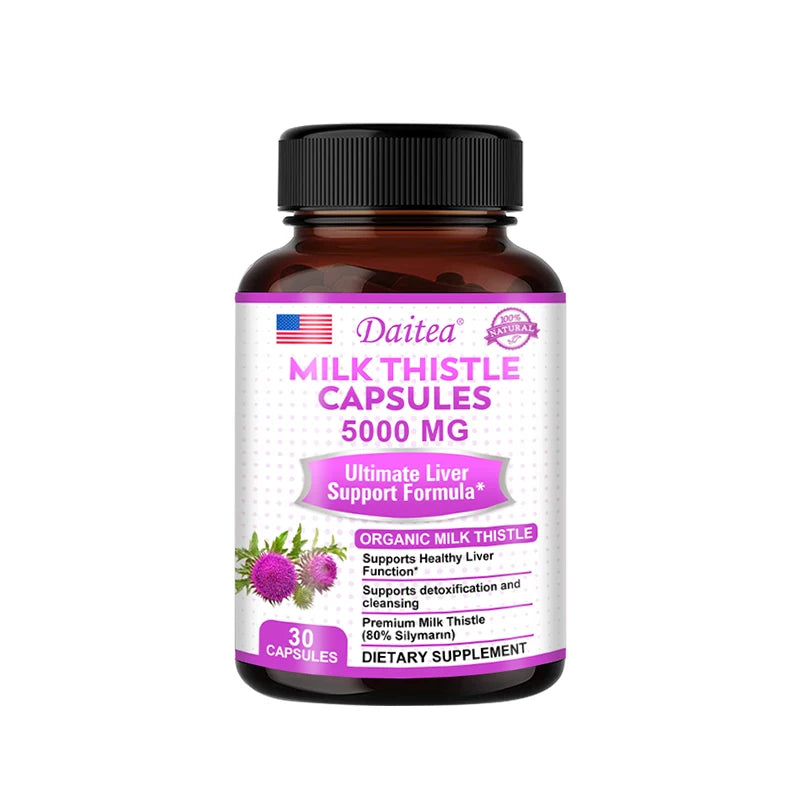 Organic Milk Thistle Extract Liver Capsules | Detox & Support Health