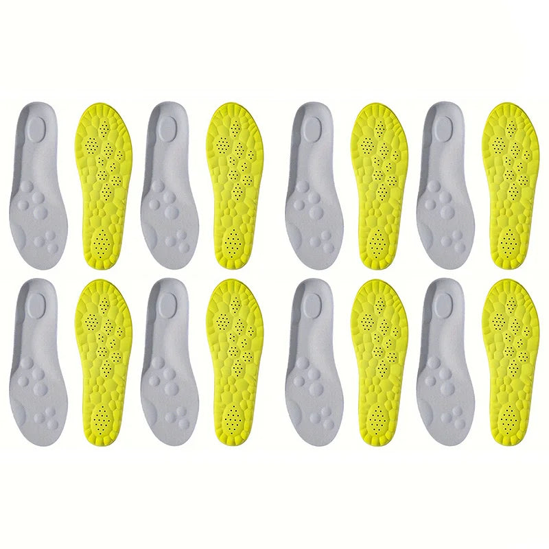 High Elasticity Latex Sport Insoles | Breathable Arch Support Pads