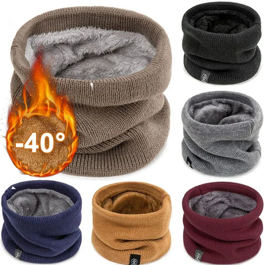 Braga de cuello térmica de punto unisex | Bufanda de invierno cortavientos