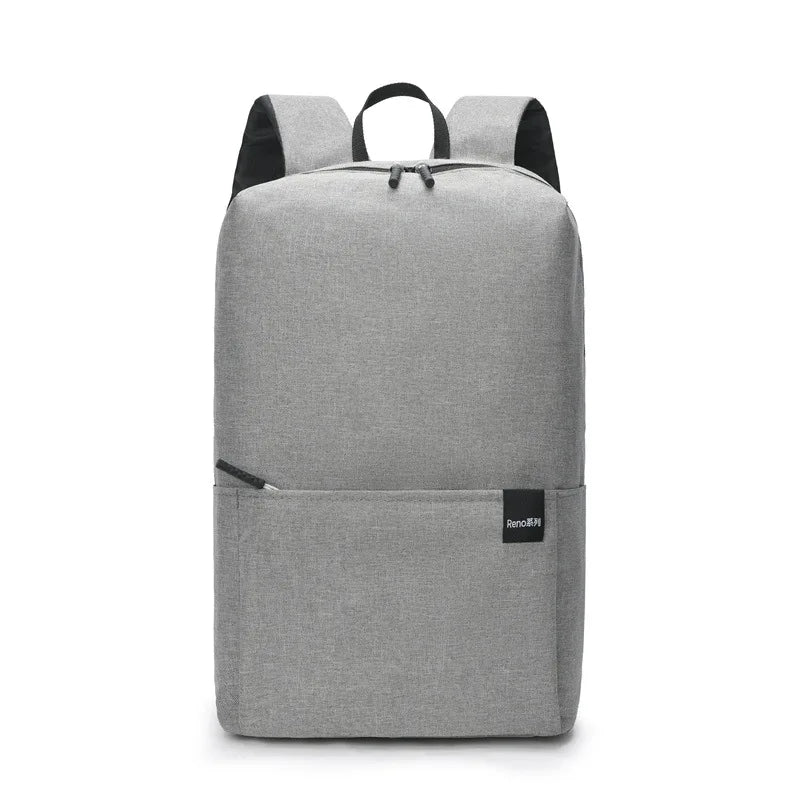 Solid color backpack colorful outdoor student bag small backpack travel bag training class school bag