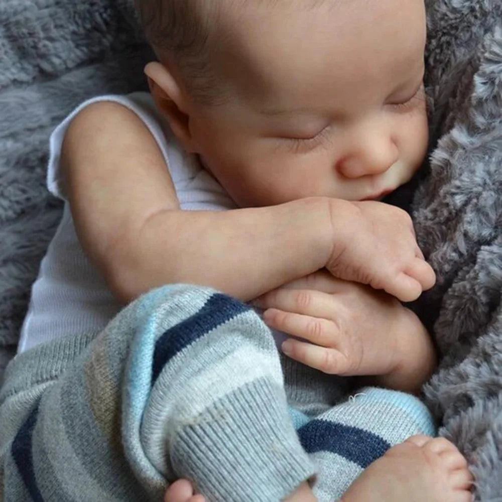 Muñeca realista Reborn de 19 pulgadas | Regalo tierno de vinilo suave