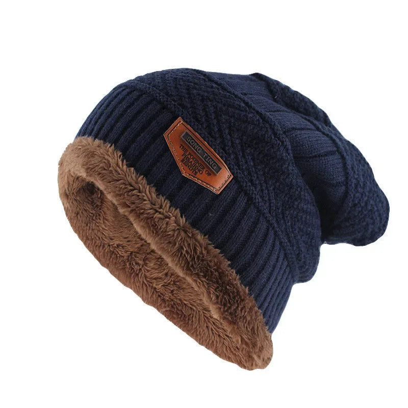 Unisex Thick Fur Lined Beanie Hat | Stylish Warm Winter Cap