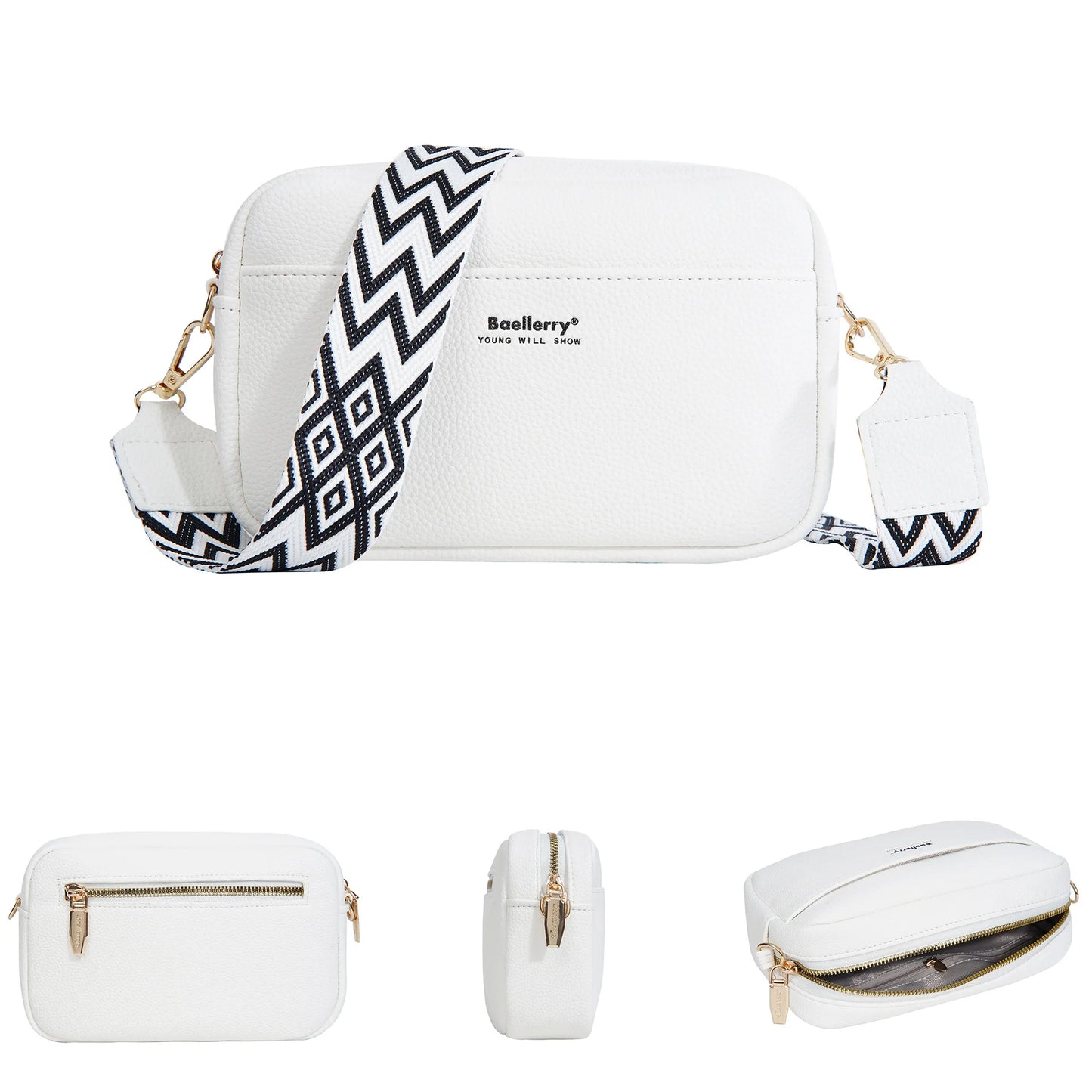 Stylish Large Capacity Zipper Mobile Phone Bag for Ladies