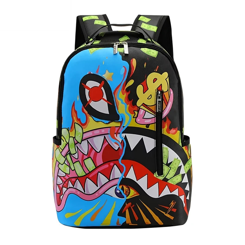 Trendy Large-Capacity Backpack for Outdoor and Campus Use