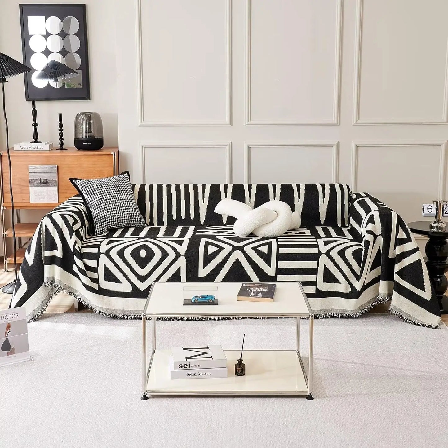 Stylish Boho Sofa Covers | Chenille Couch Cover for Pets