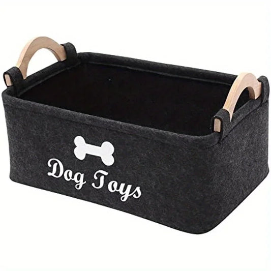 Pet Toy Storage Basket | Organize Your Dog's Toys Effectively