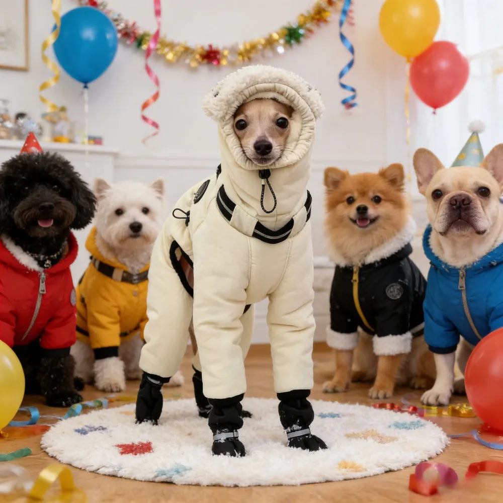 Large Breed Dog Winter Coat | Stylish & Warm Cotton Jacket