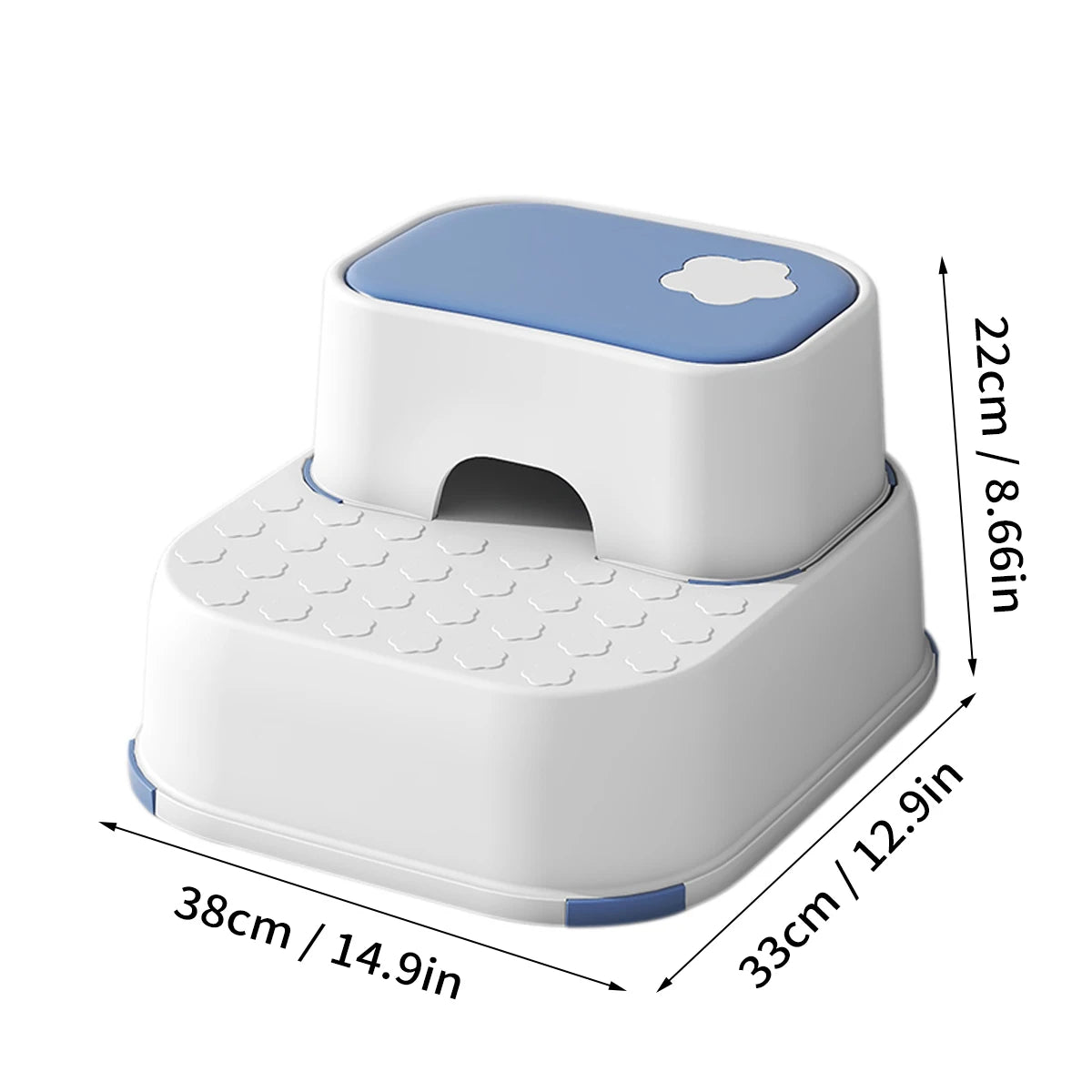 Kid's Non-Slip Step Stool for Bathroom & Living Room | Safe & Easy Access