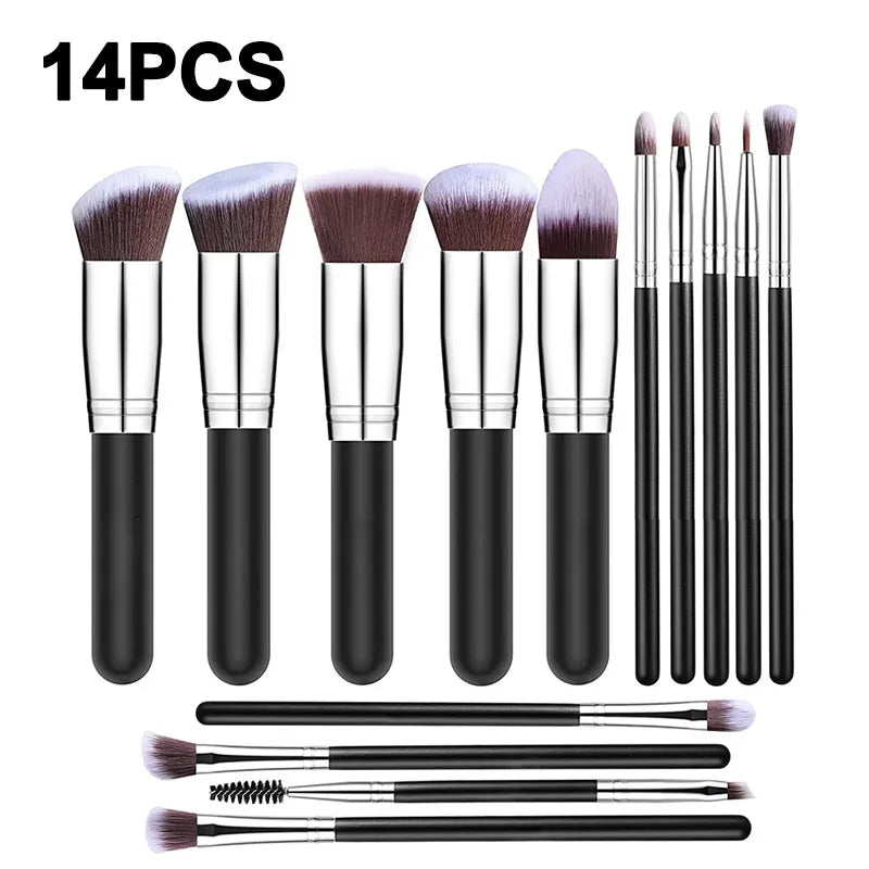 14pcs Makeup Brush Set | Soft Fluffy Beauty Tool for Women