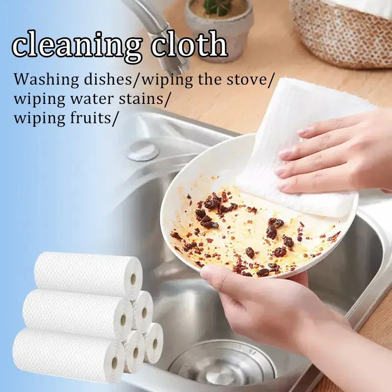 400Pcs Washable Kitchen Paper Towels | Dual-Purpose Cleaning Cloths