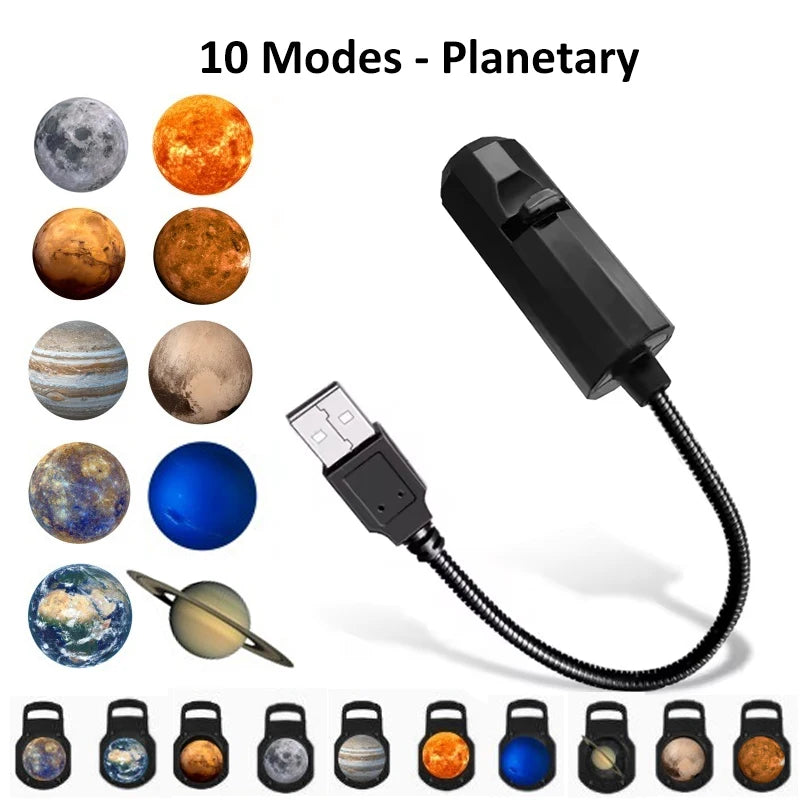 Rotatable Halloween Moon Lamp Projector for Holiday Decor Lighting