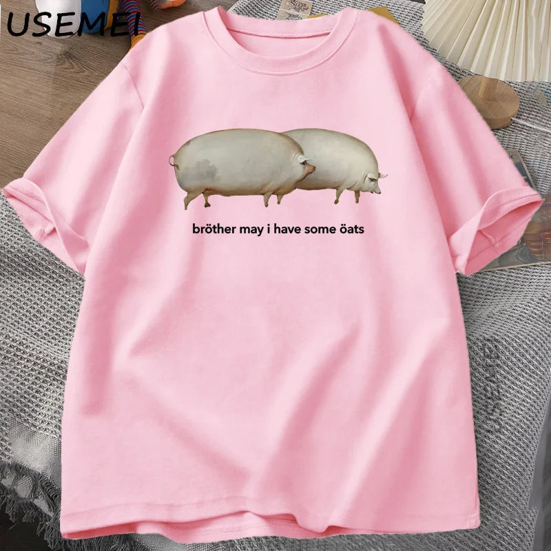 Funny Pig Graphic T-Shirt for Men and Women | Casual Summer Tee