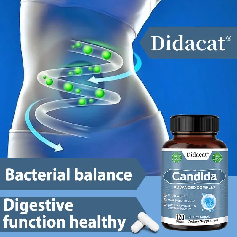 Candida Complex with Digestive Enzymes - Balance Your Gut Health