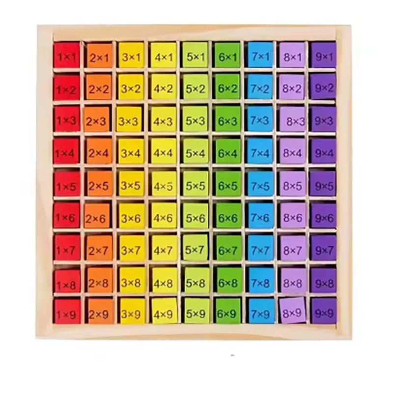 Montessori Educational Math Toys for Kids Children Baby Toys Multiplication Table Math Arithmetic Teaching Aids Christmas Gifts