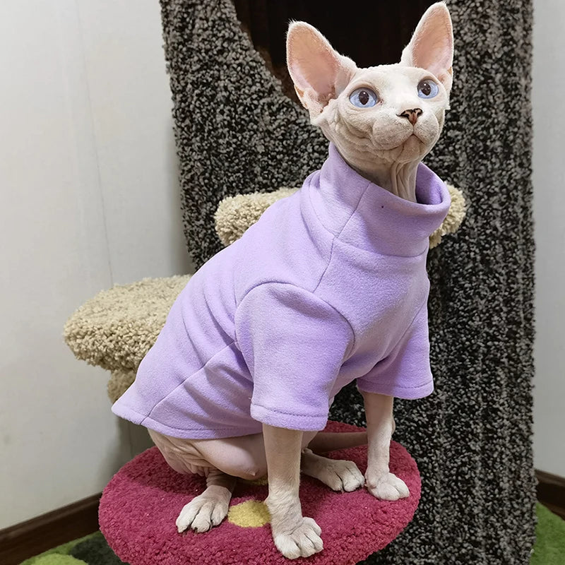 Cozy Cotton Clothes for Hairless Cats & Small Dogs | Winter Fashion