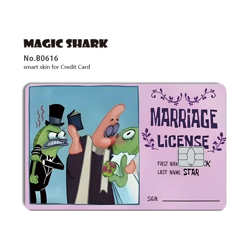 Cartoon Waterproof Skin Cover Sticker for Credit and Debit Cards