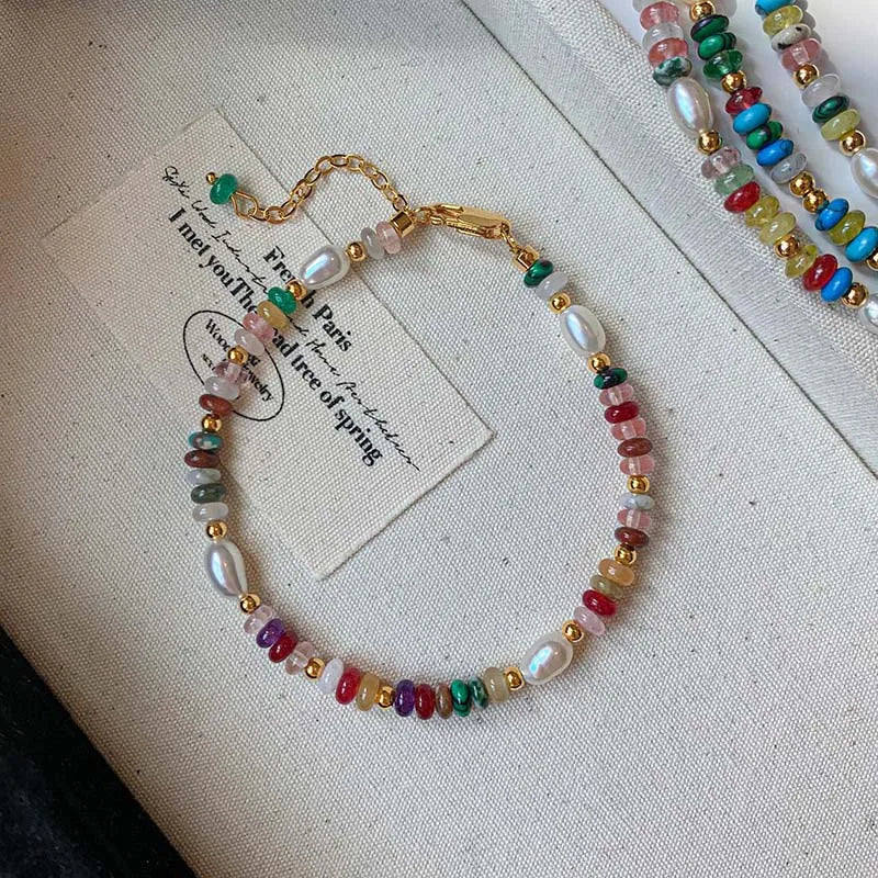 Colorful Beads & Pearl Necklace | Trendy Jewelry for Women