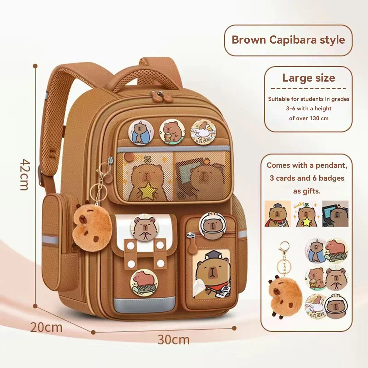 Waterproof Large Capacity Backpack for Students | Comfortable and Durable