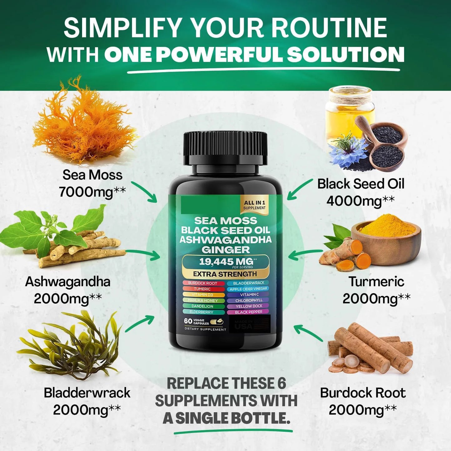Organic Shilajit Capsules & Sea Moss | Natural Health Boost