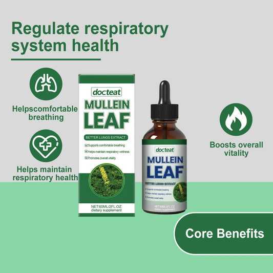 Herbal Mullein & Chlorophyll Drops for Respiratory Support