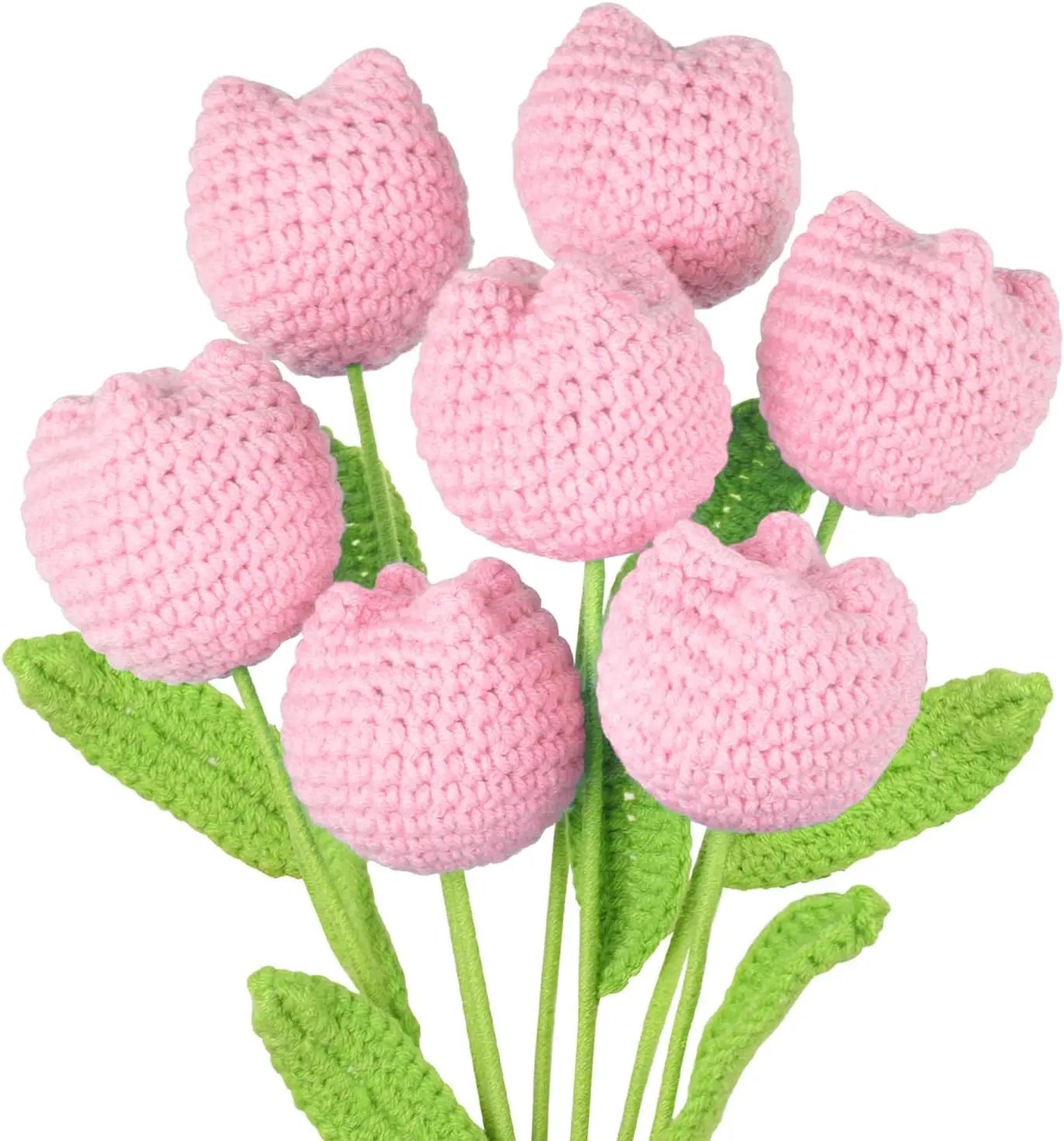 Ramo de tulipanes de ganchillo hecho a mano | Regalo perfecto para cualquier ocasión