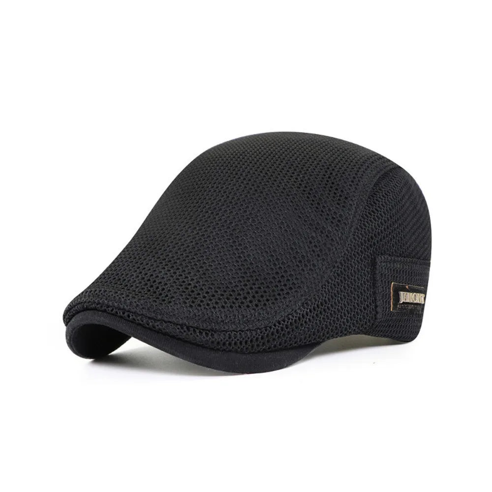 Breathable Mesh Newsboy Caps for Men | Stylish Sun Protection Hats