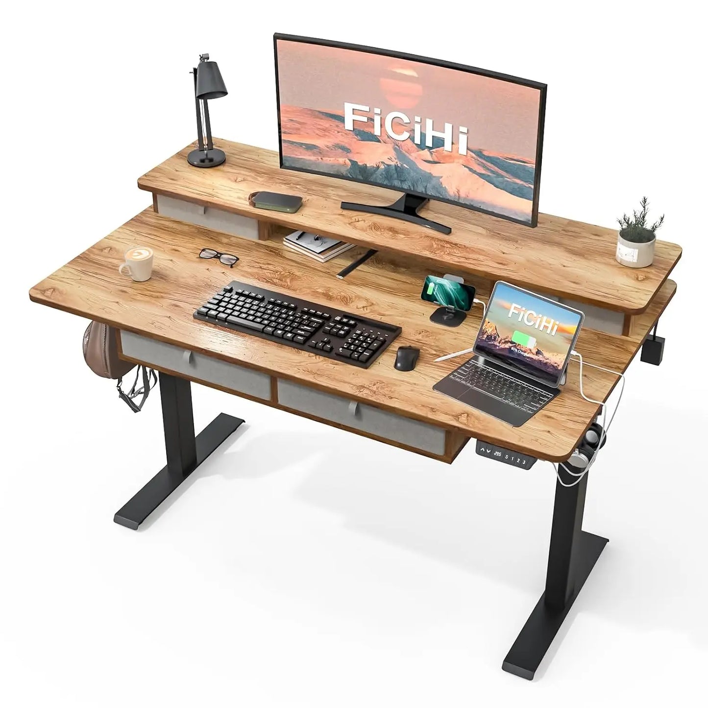 Height Adjustable Electric Desk with Memory & USB Ports | Modern Office Solution