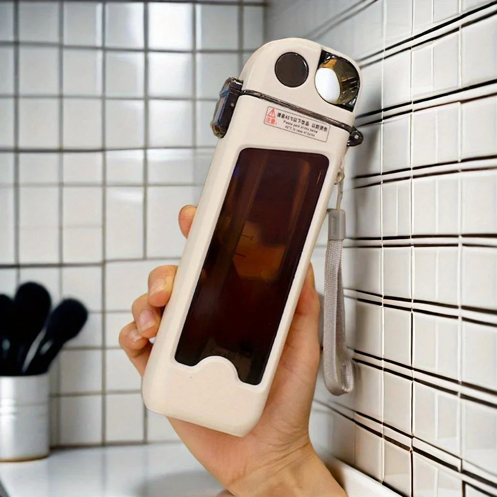Cute Portable Plastic Straw Water Bottle | Eco-Friendly Design