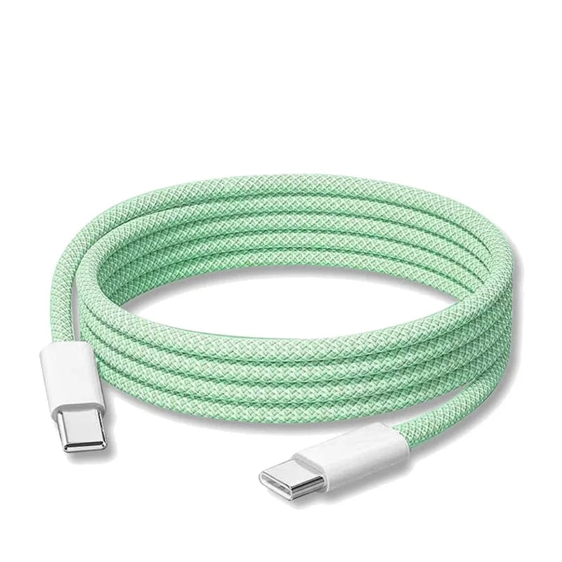 PD 60W Fast Charging USB C to Type C Cable | Colorful Weaving Options
