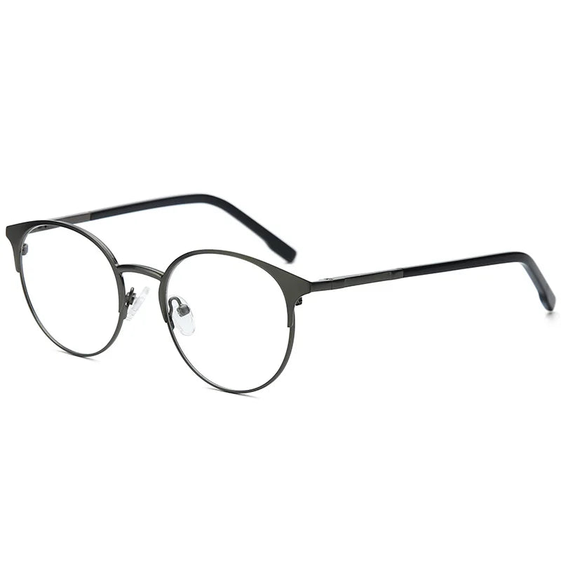 Trendy Round Progressive Metal Prescription Eyeglasses for All