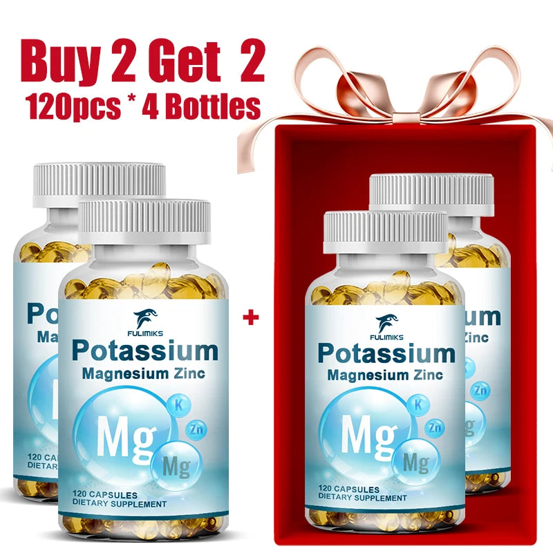 Magnesium Potassium Zinc Supplement Capsules for Optimal Health