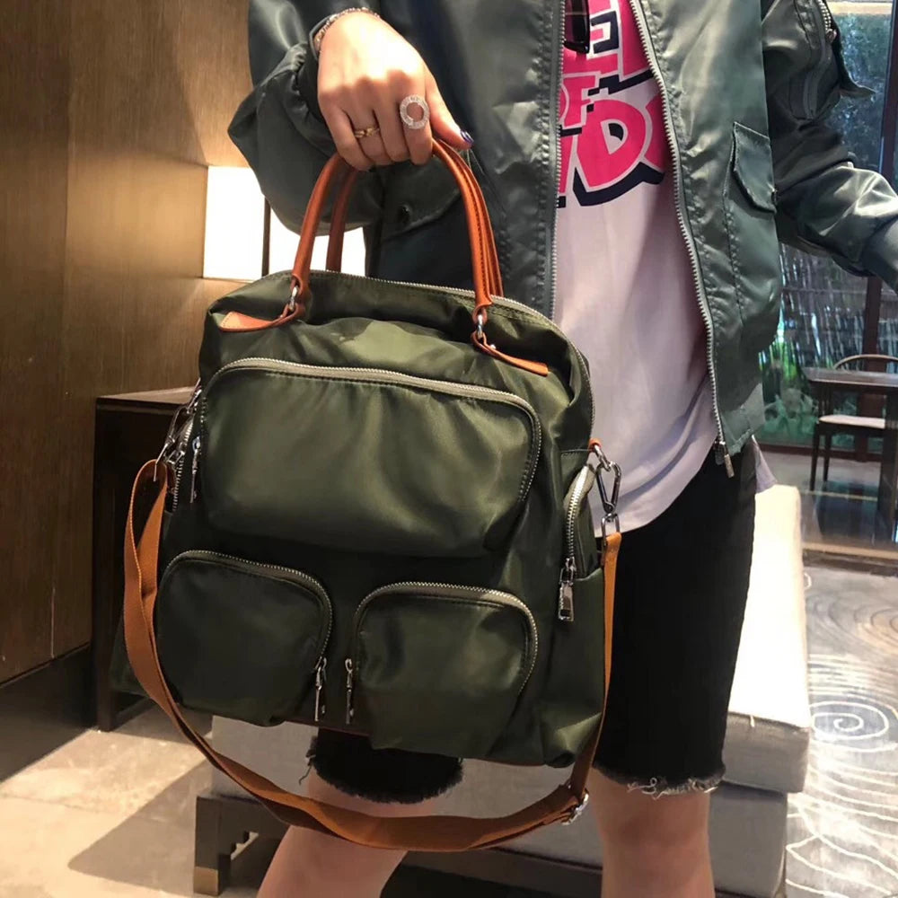 Unisex Korean Nylon Backpack | Versatile Travel & Casual Bag