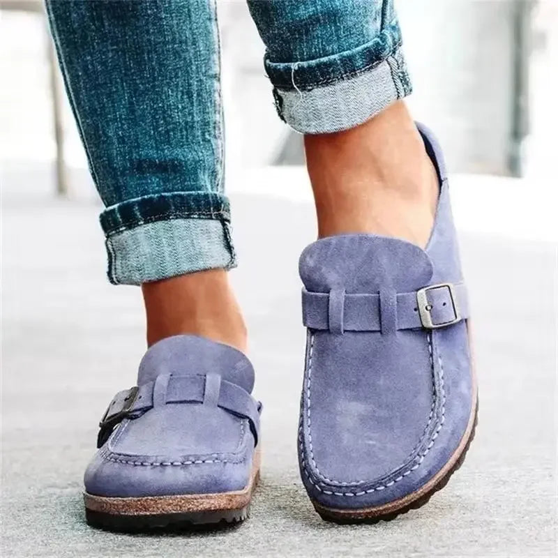 Women's Casual Slip-On Mules | Comfortable Retro Flats
