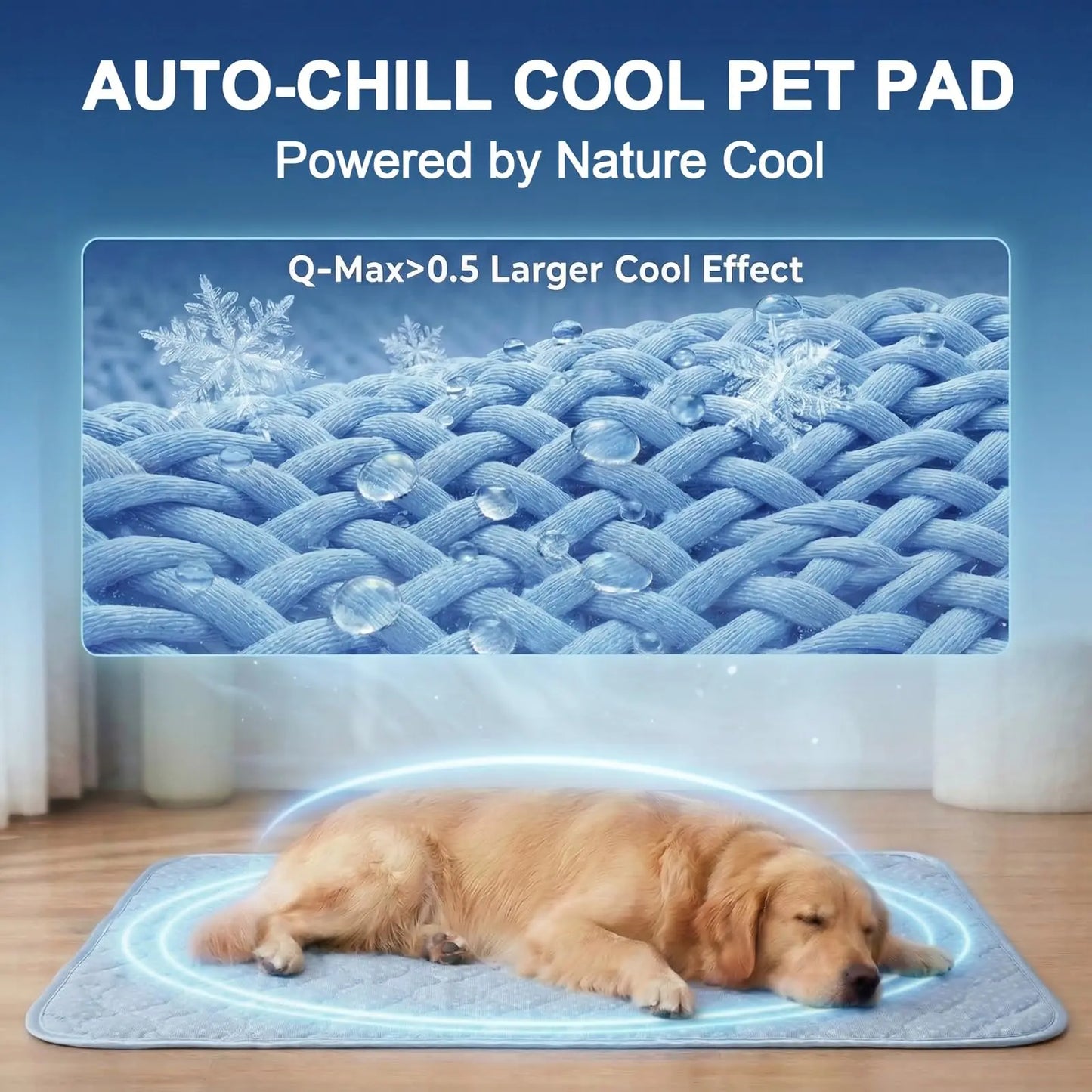 Self-Cooling Dog Mat | 2-in-1 Soft & Long-Lasting Pet Comfort