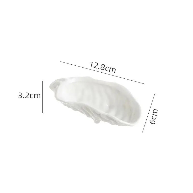 Ceramic Oyster Plate | Elegant Tableware for Dining & Events
