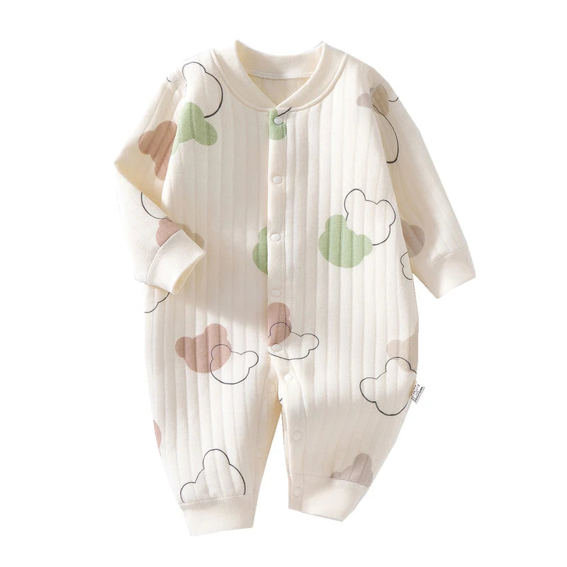 3 Layers Newborn Jumpsuit | Adorable Cotton Bear Bunny Romper