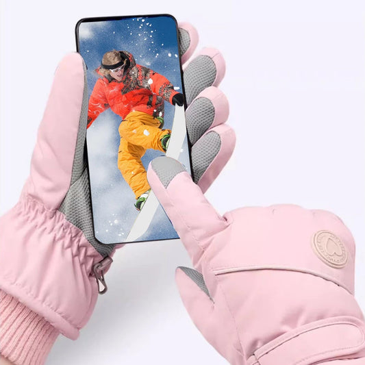 Women's Touchscreen Winter Skiing Gloves | Comfort & Style