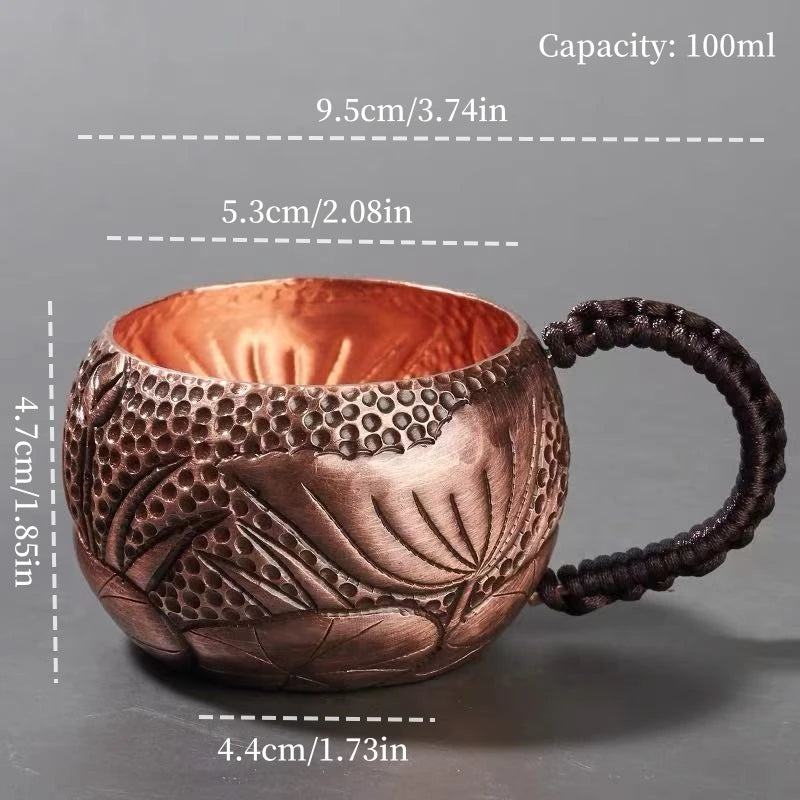 Handcrafted Pure Copper Coffee Mug | Vintage Moscow Mule Tumbler