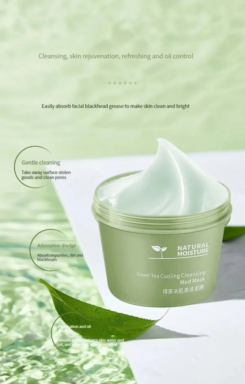 Green Tea Ice Mud Mask | Refreshing Cleansing & Moisturizing