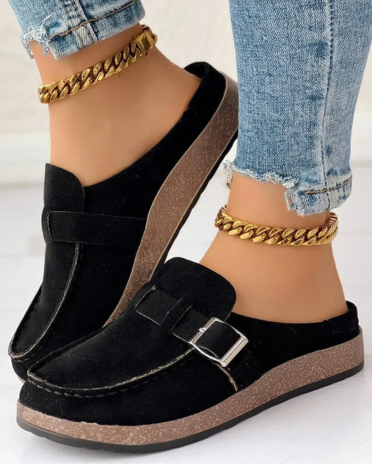 Women's Casual Slip-On Mules | Comfortable Retro Flats