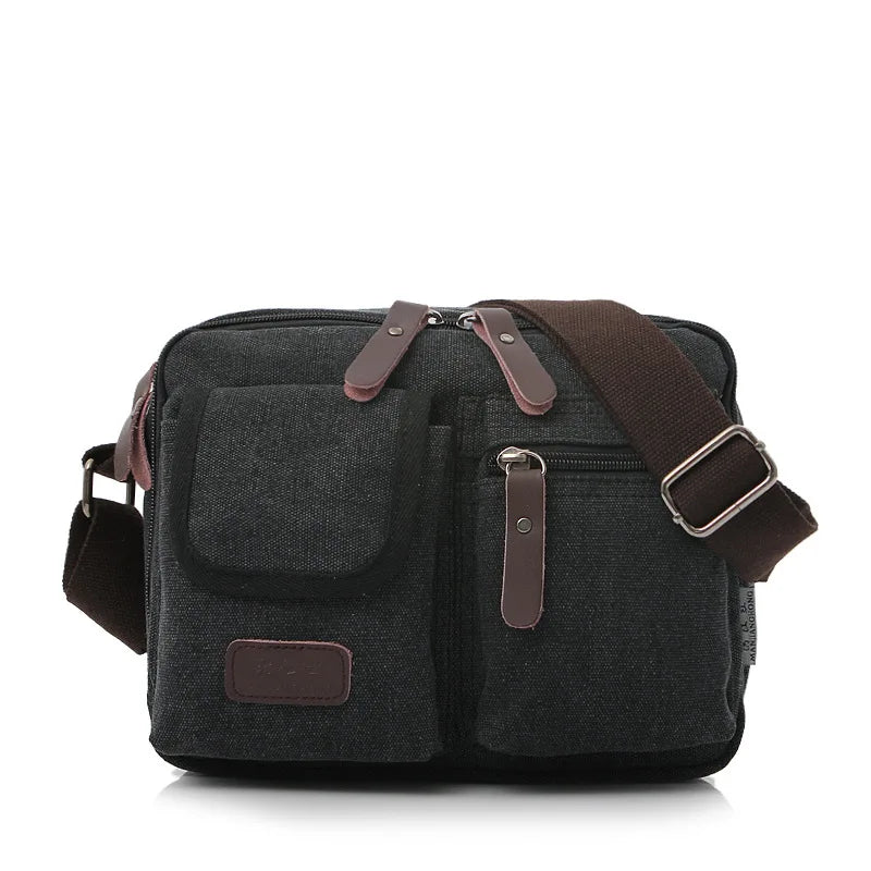 Men's Retro Canvas Shoulder Bag | Stylish Casual Messenger