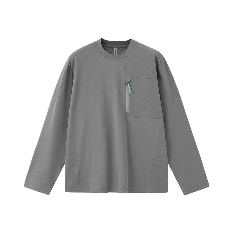Men's Zip-up Long-sleeved Quick-dry Outdoor Base Layer Top