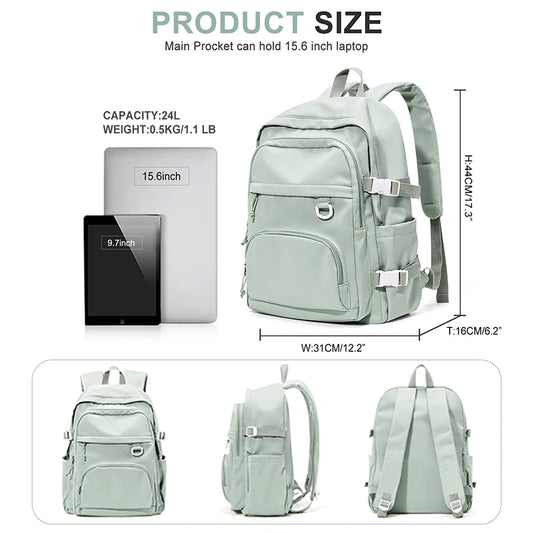 Mochila Escolar Versátil para Todas las Edades | Bolsa Casual para Portátil