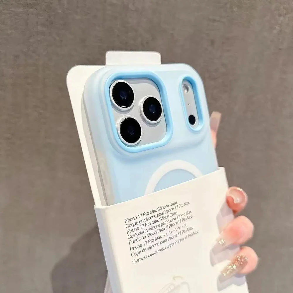 Magnetic Candy Color Wireless Charging Case for iPhone