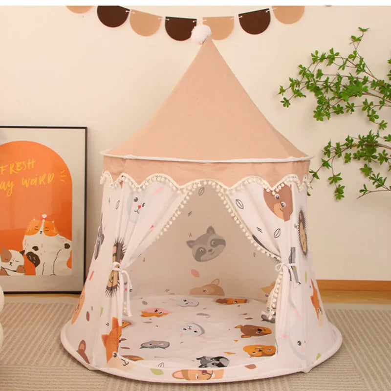 Large Folding Toy Tent for Kids | Perfect Playhouse Castle