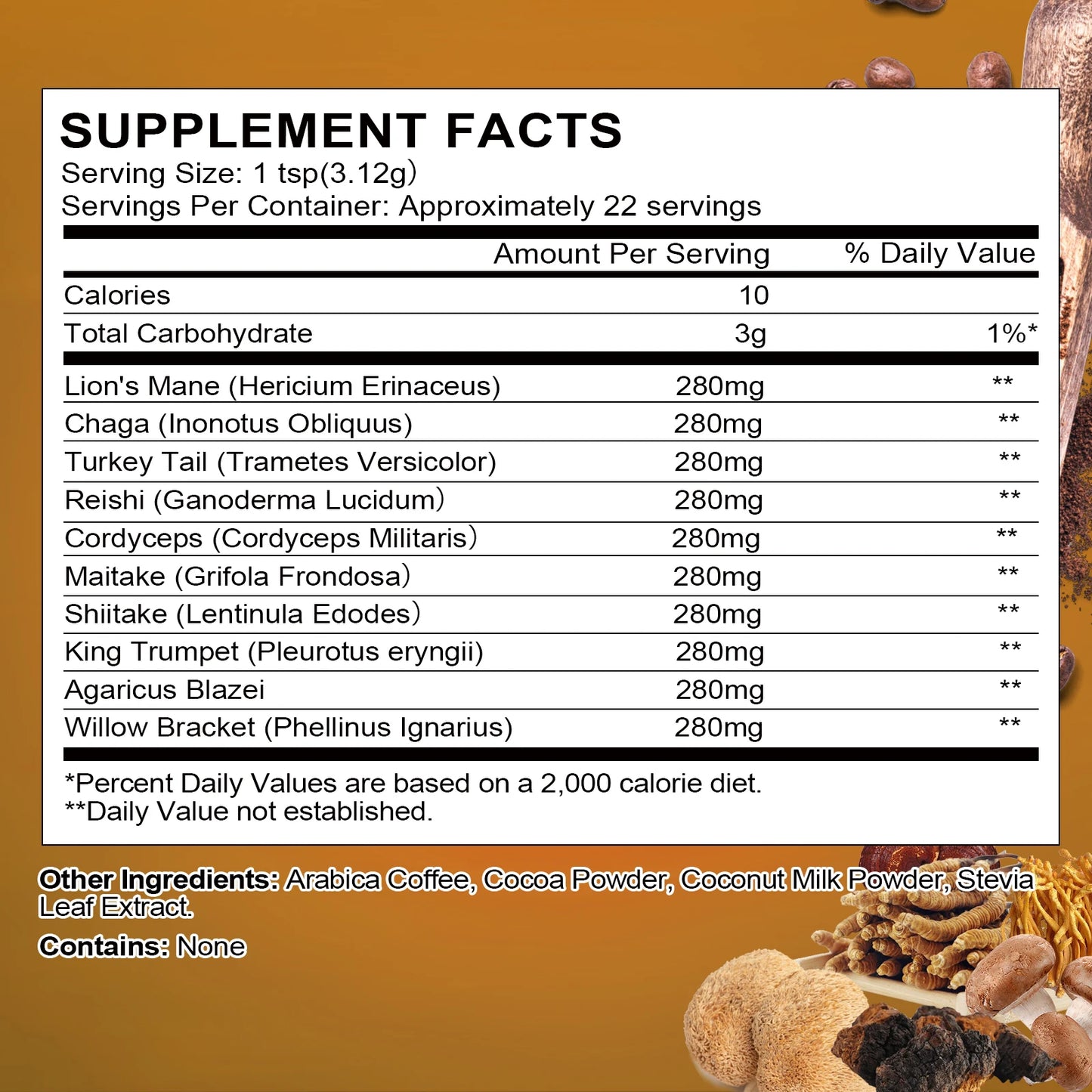 Organic Lion's Mane Mushroom Coffee | Energy & Focus Booster