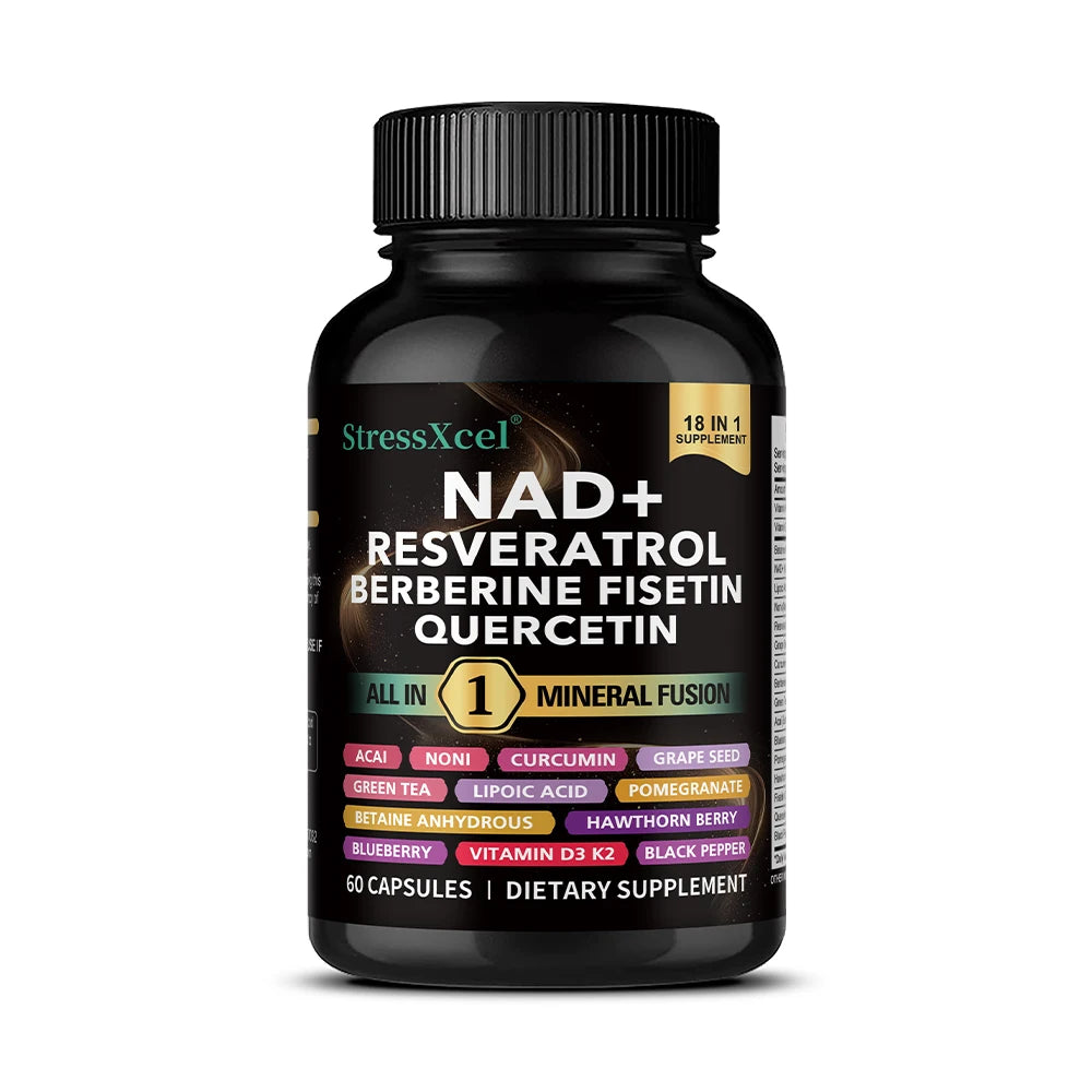 NAD+ Supplement with Resveratrol & Quercetin | Energy & Longevity