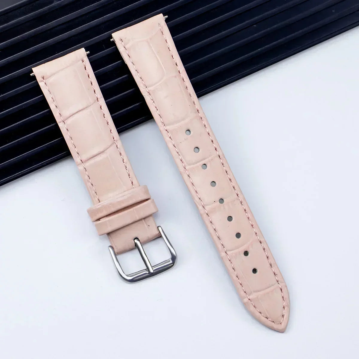 Universal Leather Replacement Watch Strap for Men and Women — Classic Adjustable Wristband for Smartwatches and Traditional Watches 12mm 14mm 16mm 18mm 20mm 22mm 24mm