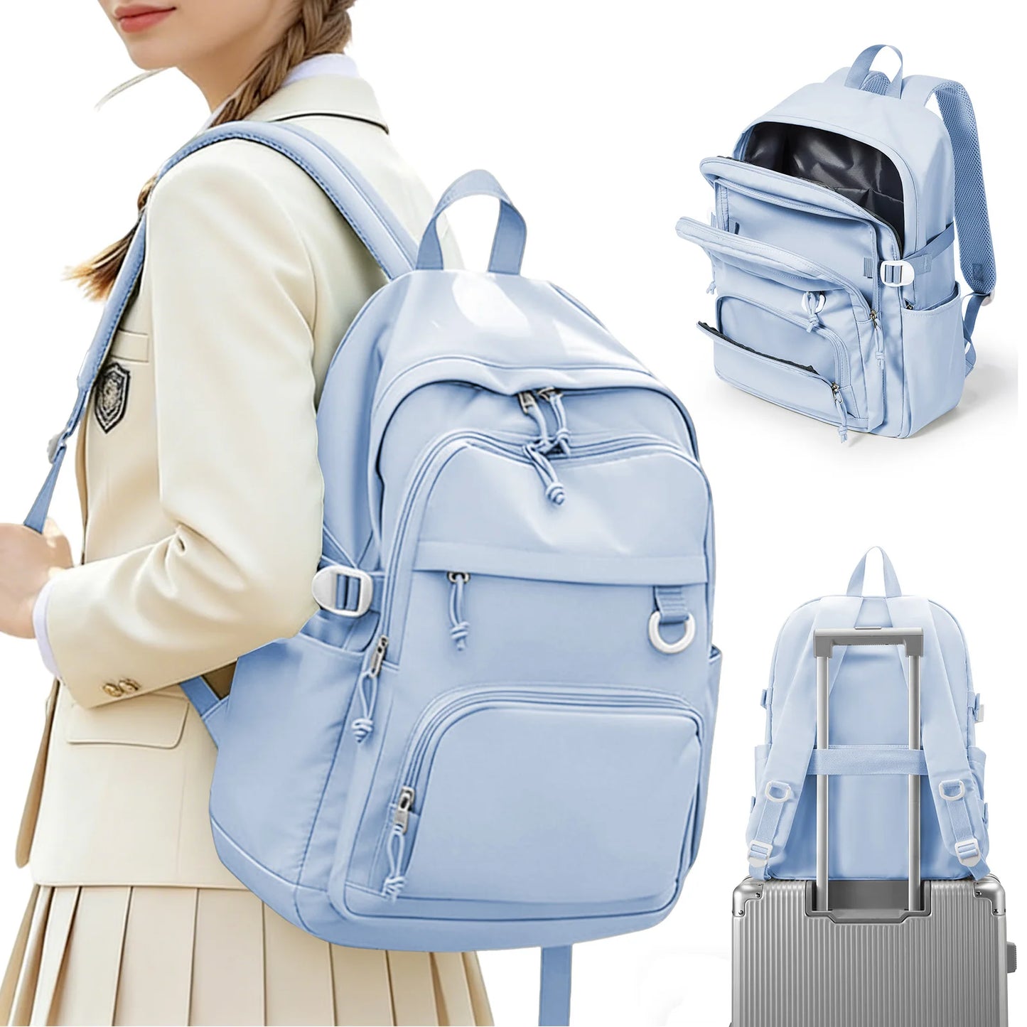 Large Capacity Student Backpack for Boys and Girls | Versatile School Bag