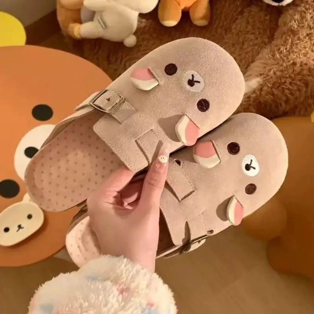 Cute Cartoon Women’s Thick Sole Slippers | Cozy Indoor Footwear